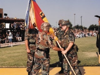 1CD Passing the colors MG LaPorte LTG Schwartz MG Byrnes Change of Cmd 1997